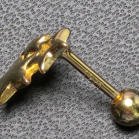 Golden Star Cluster Stud Earrings With Screw Back (NWOT) - Picture 5 of 6